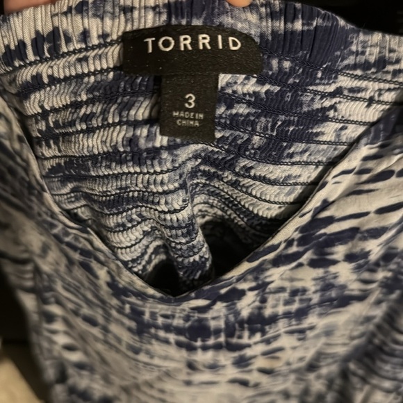 Torrid Blue Tie-dye Challis Dress - Picture 3 of 4